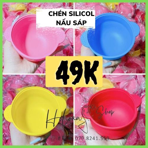 Chén nấu sáp wax CHỐNG DÍNH SIÊU BỀN đơn giản VỆ SINH NHANH BÓC SÁP TIỆN LỢI chén silicon mềm chịu nhiệt