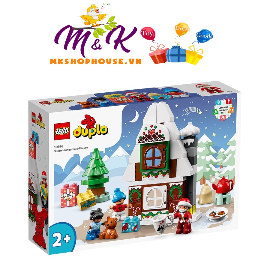 Đồ Chơi Lắp Ráp Cho Bé - LEGO DUPLO 10976 Ngôi nhà bánh gừng của ông già Noel (50 chi tiết)