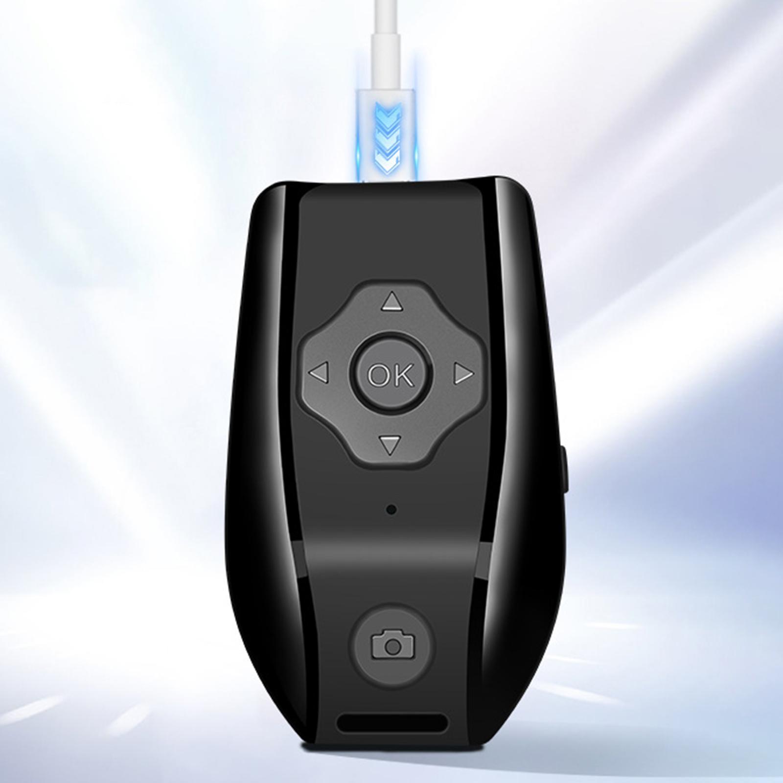 Bluetooth Phone Remote Controller Page Turner Selfie Button Camera Shutter for Page Turning