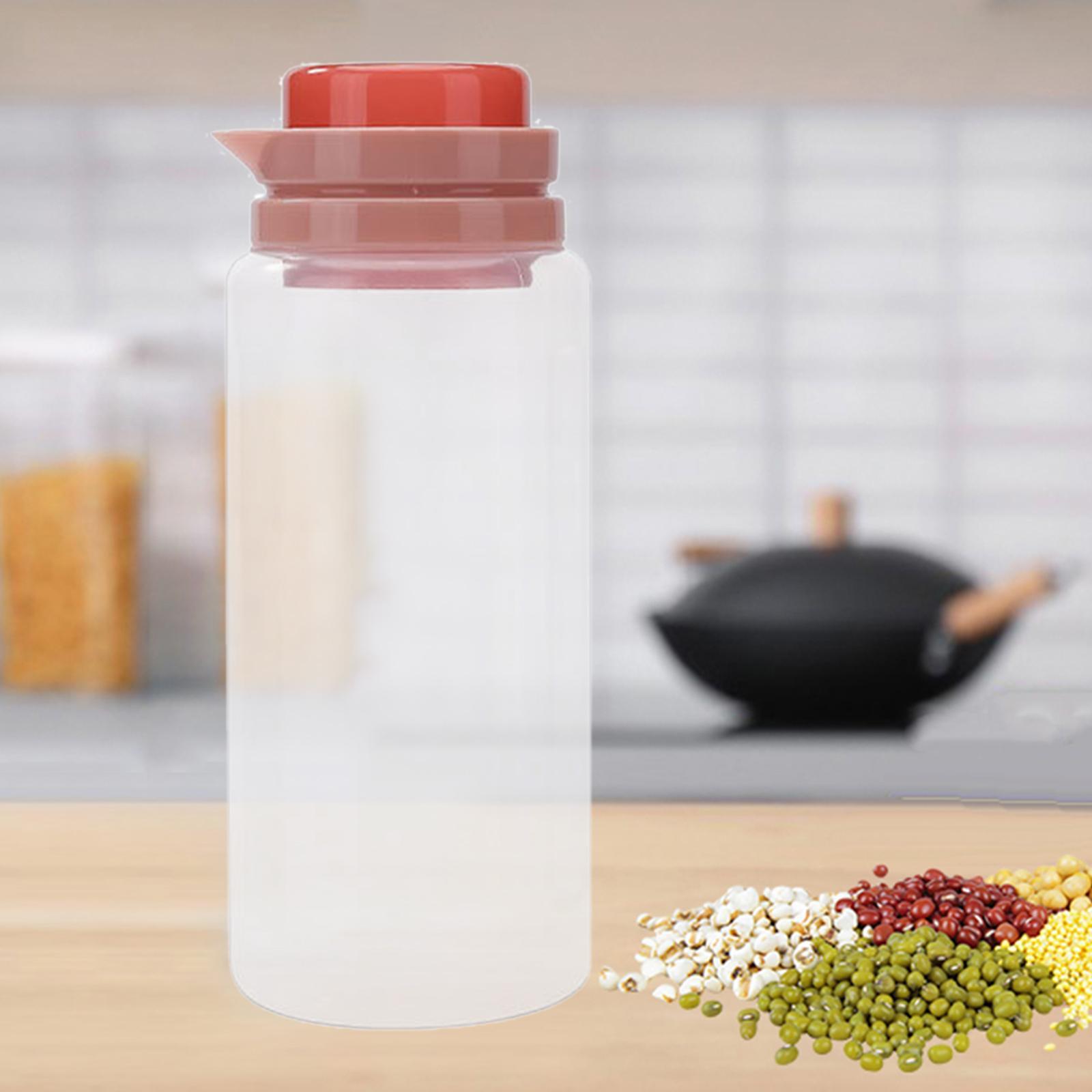 Airtight Food Storage Jars with Lids for Spaghetti Flour Sugar Coffee