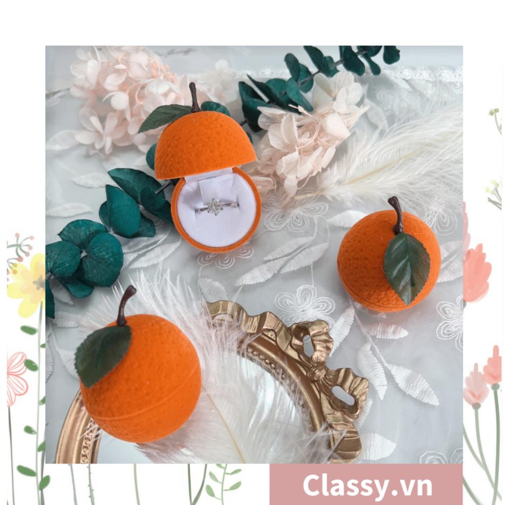 Hộp đựng nhẫn Classy, đựng trang sức hình trái cây độc đáo Q1307