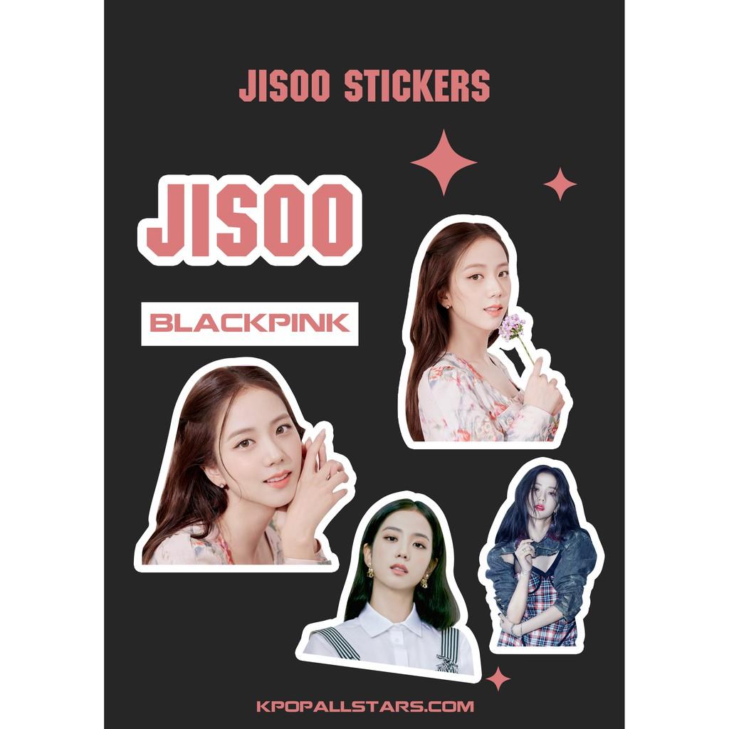 Set 4 Sticker Blackpick Và huy hiệu cài áo BlackPink BP9