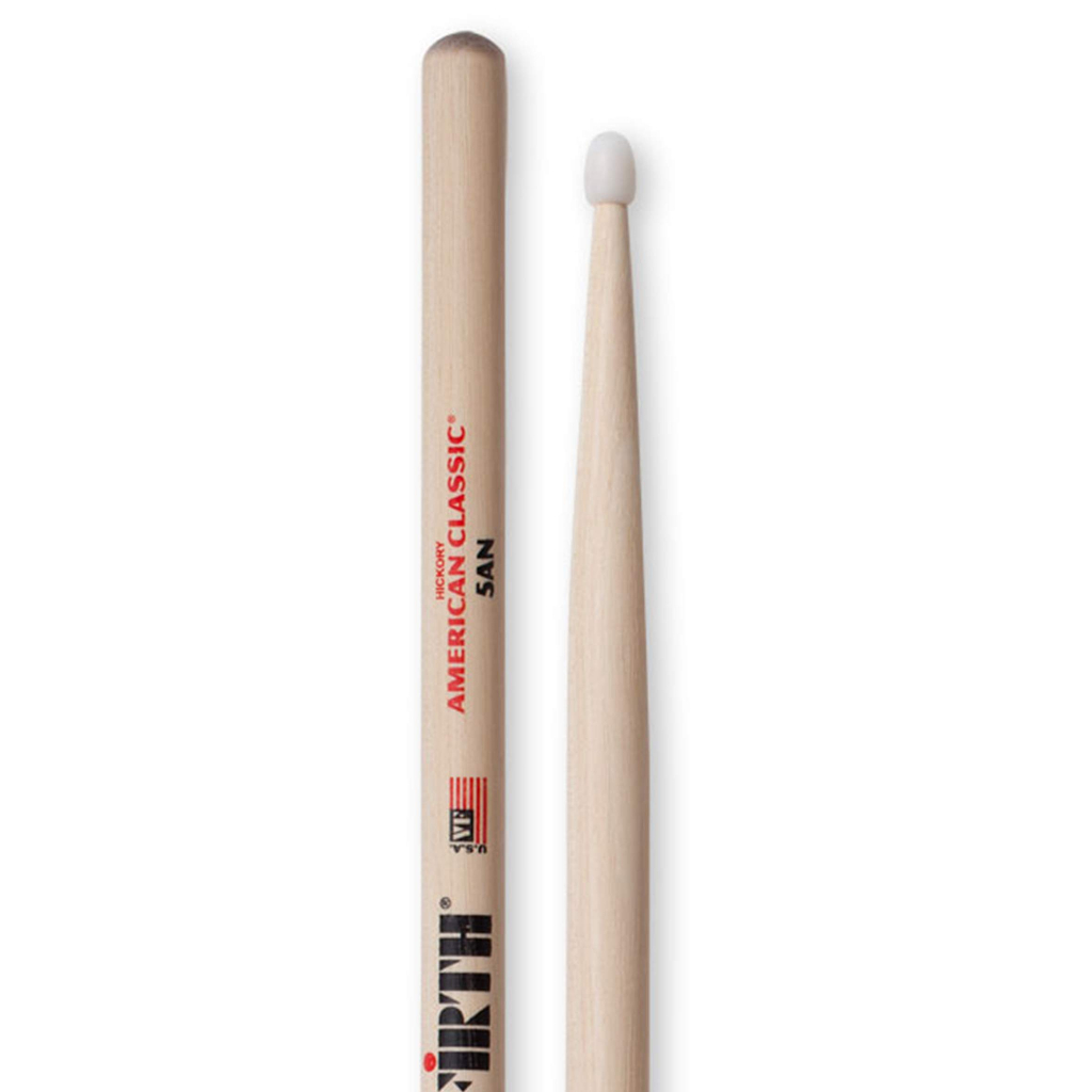 Bộ dùi trống/ Drumsticks/ Drumstick - Vic Firth 5A American Classic - Gỗ Hickory/ Hồ Đào/ Mại Châu - Màu gỗ tự nhiên - Hàng chính hãng