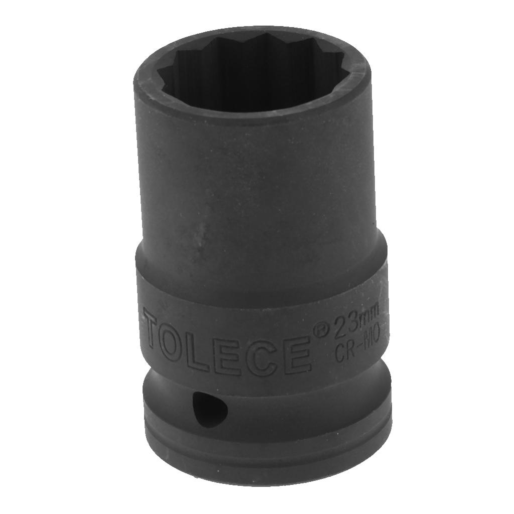 3/4" Square Drive 12 Point Deep Impact Socket 23mm