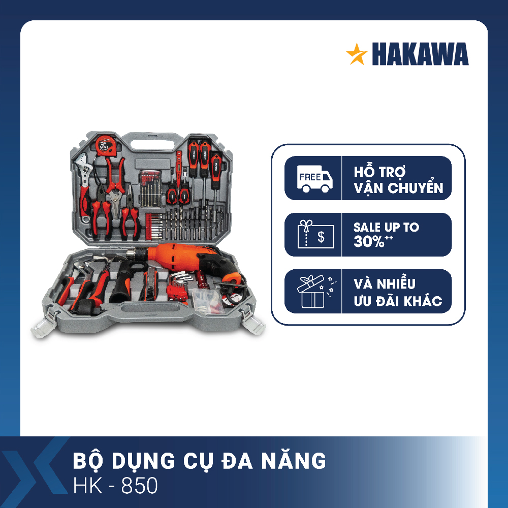 Bộ dụng cụ sửa chữa đa năng chính hãng HAKAWA HK-850