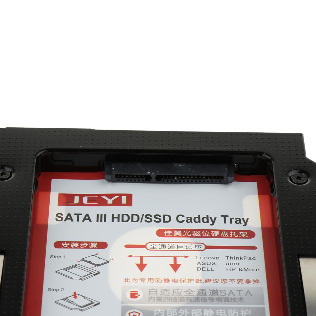 8.9mm-9.5mm SATA III HDD SSD Hard Drive Caddy Case Adapter Universal Laptop CD/DVD-ROM Optical Bay for 7mm/9.5mm SATA Hard Disk