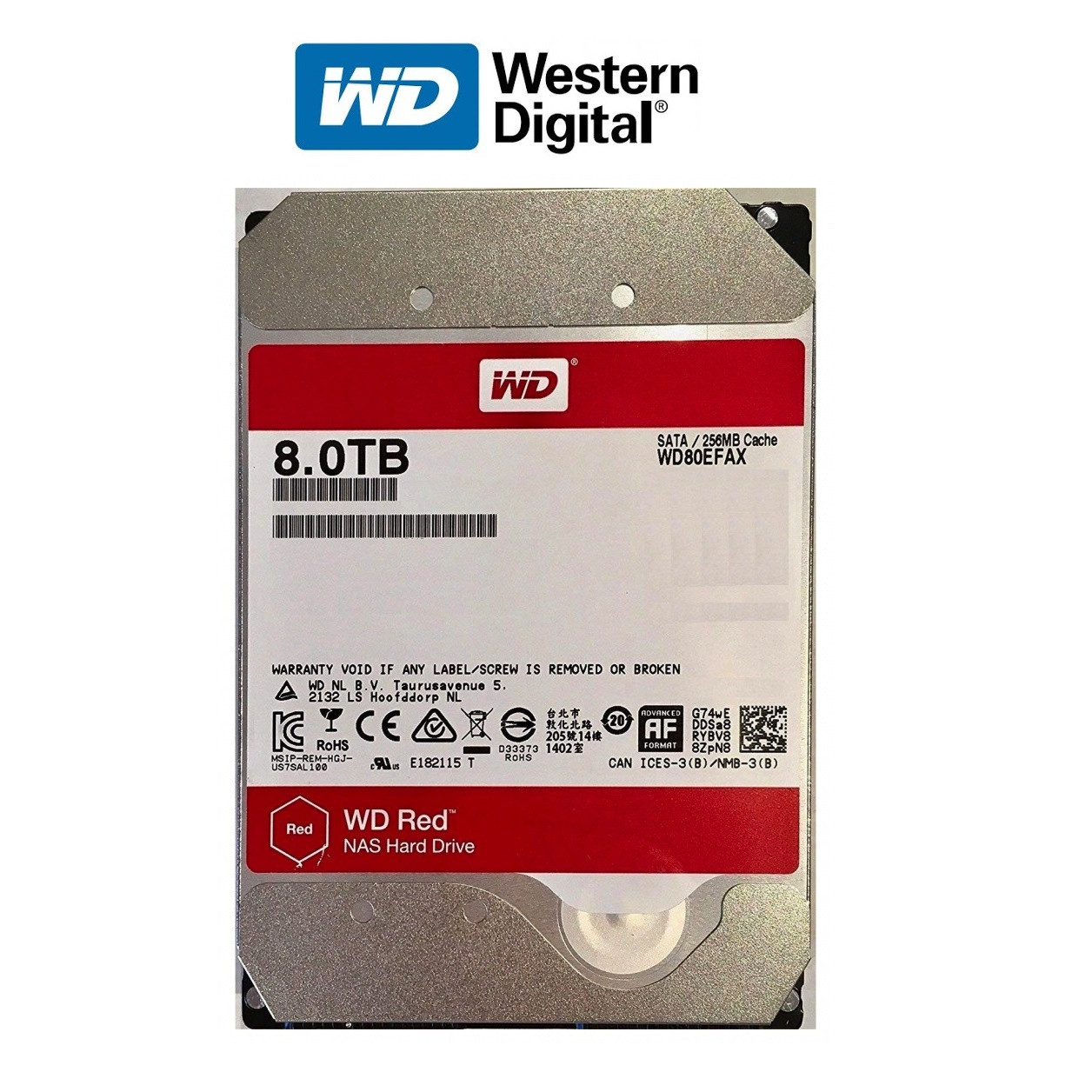 Ổ Cứng HDD WD Red 8TB 3.5 inch Sata III - Hàng Nhập Khẩu