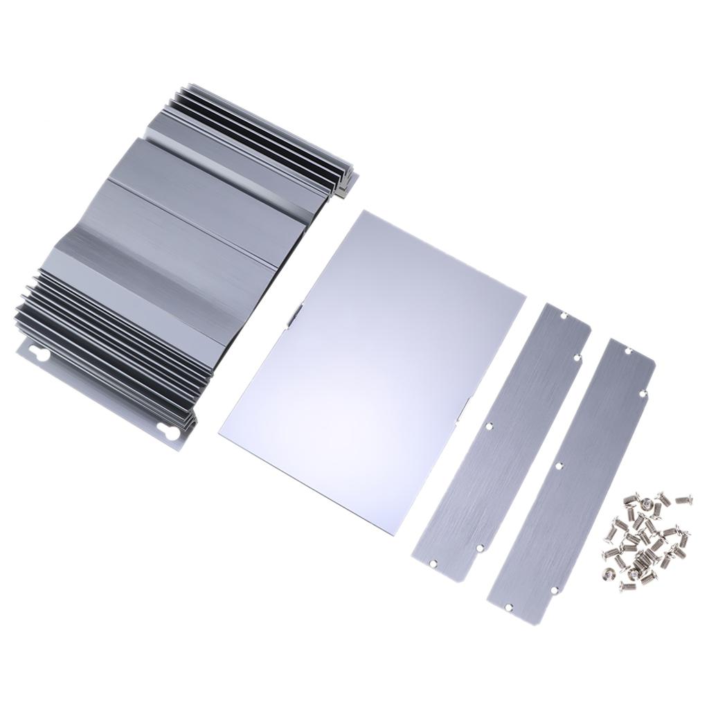 250x140x53mm Aluminum PCB instrument Box Enclosure DIY Electronic Case NEW