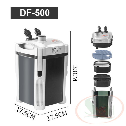 Lọc thùng Atman DF 500, 700, 1000, 1300 canister filter lọc ngoài bể cá tép thủy sinh