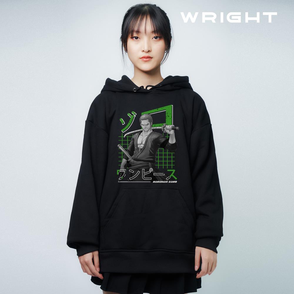 Áo hoodie anime roronoa zoro one piece phong cách sumurai lười kiếm vô tận Wright oversize unisex