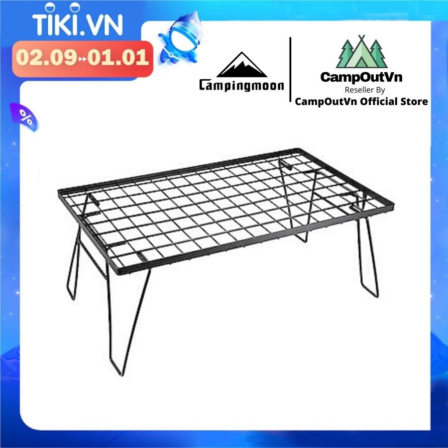 Bàn sắt cắm trại dã ngoại Campingmoon campoutvn T-230 xếp gọn du lịch có thể kết hợp 2 bàn làm thành kệ đứng A085