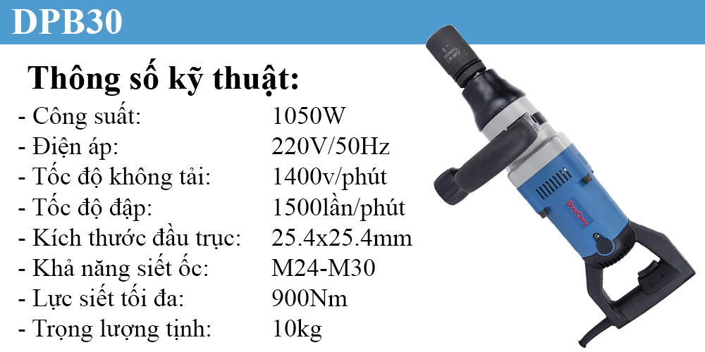 Máy siết bu lông Dongcheng DPB30