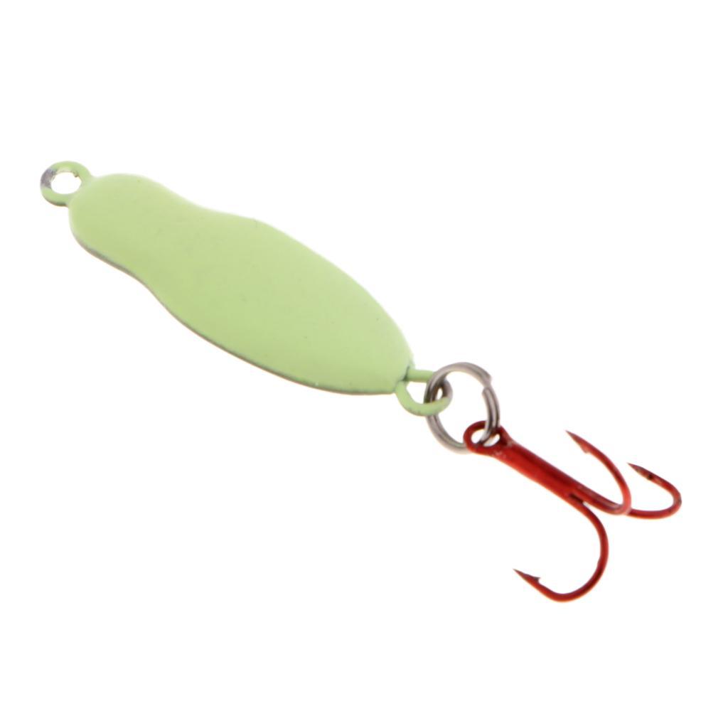 4PCS Ice Fishing Lures Metal Lead Fish Topwater Bass Crank Baits With Hooks