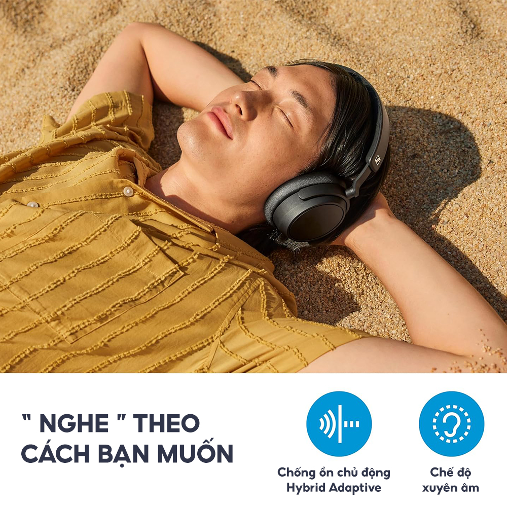 [NEW 2024] Tai nghe SENNHEISER ACCENTUM Plus Wireless ANC cáp sạc TYPE C - Hàng Chính Hãng Bảo hành 24 tháng