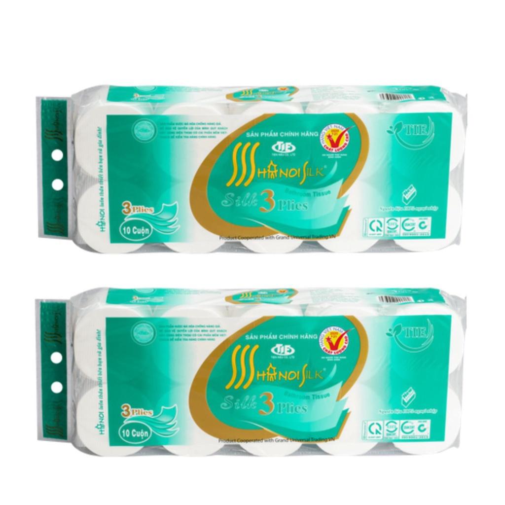 Giấy vệ sinh  3 lớp xanh không lõi 1.6kg ~ MÃ : 019