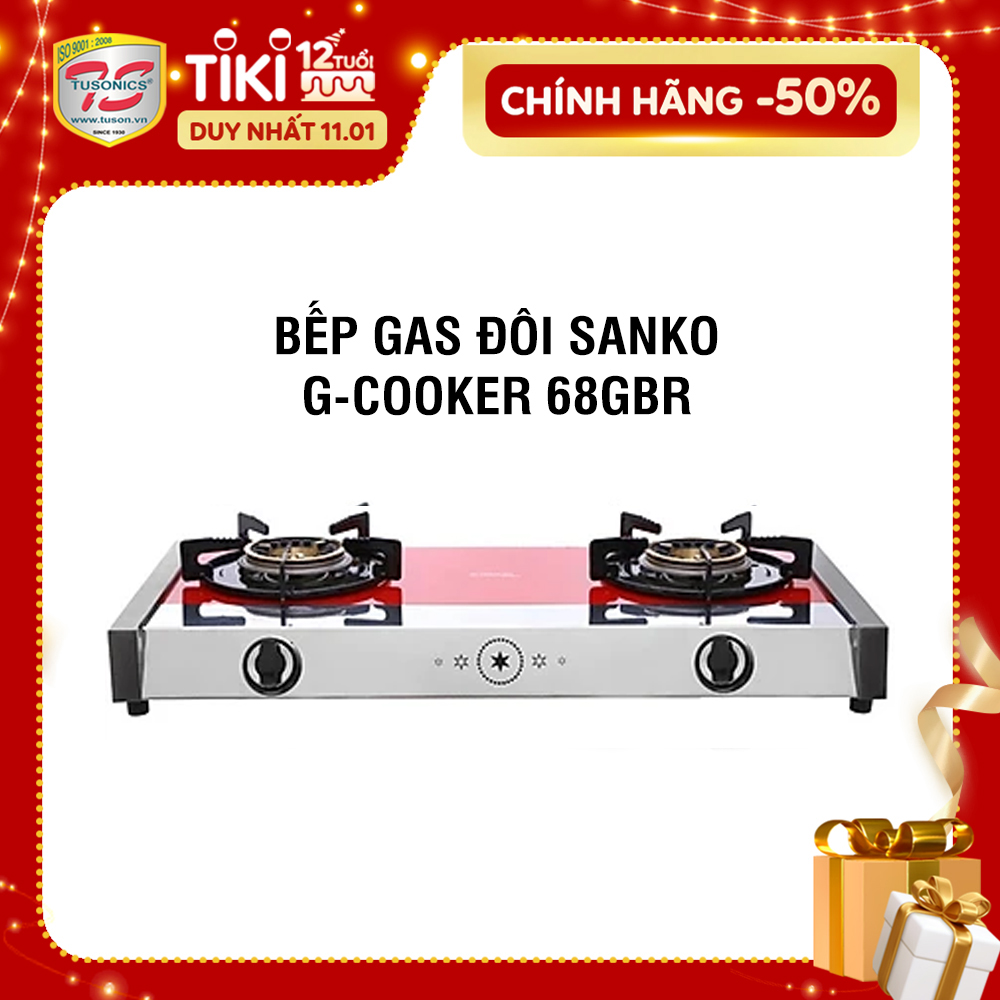 Bếp gas đôi Sanko G-COOKER 68GBR - Hàng chính hãng