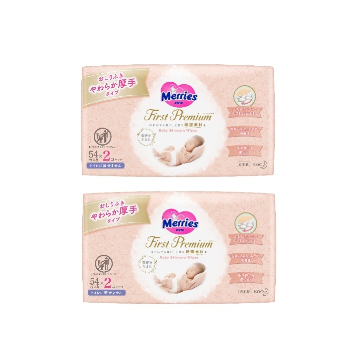 Giấy ướt Merries First Premium 108 tờ