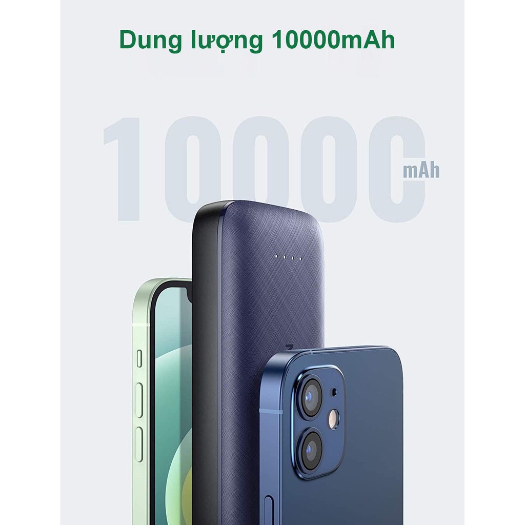 Pin Sạc Dự Phòng Mini 10000mAh UGREEN PB178 Hỗ Trợ Power Delivery + QC 3.0 - Sạc Nhanh 20W -  Nhỏ Gọn, Nhẹ Nhàng - Tích Hợp Chip Thông Minh