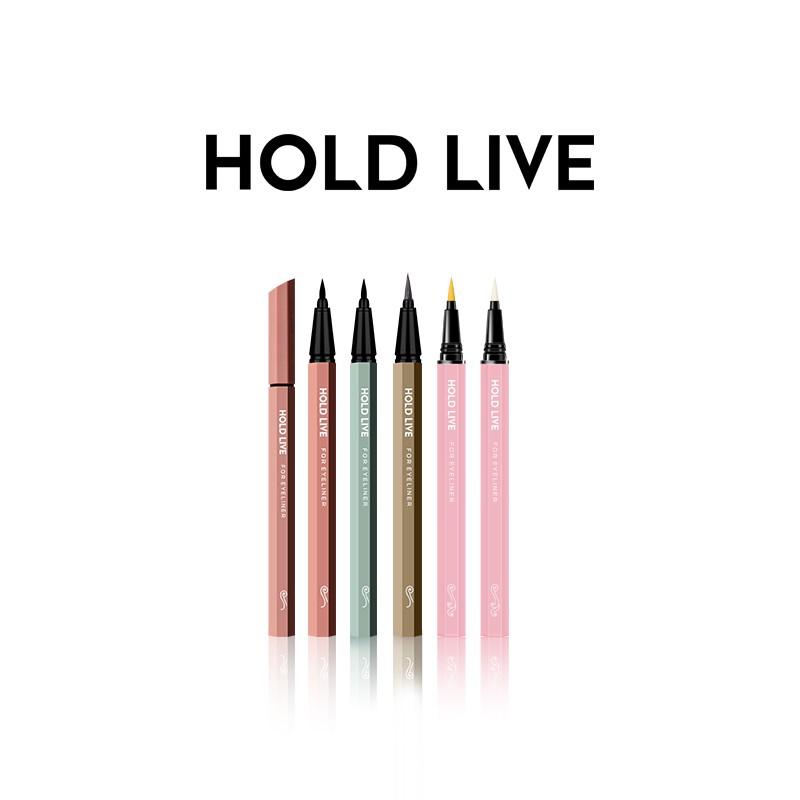 Bút kẻ mắt dạ HOLD LIVE màu sắc chống thấm nước lâu trôi nét mảnh Superfine Natural Eyeliner HL390