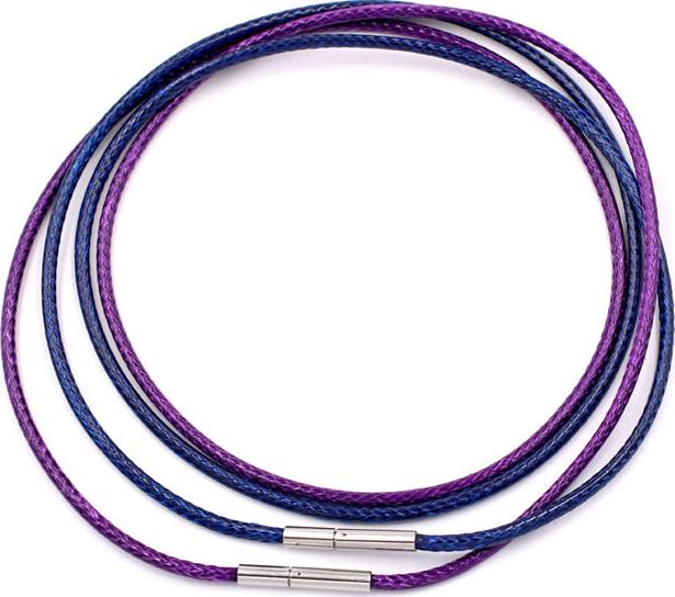 Combo 2 sợi dây vòng cổ cao su - xanh dương + tím DCSXDI1