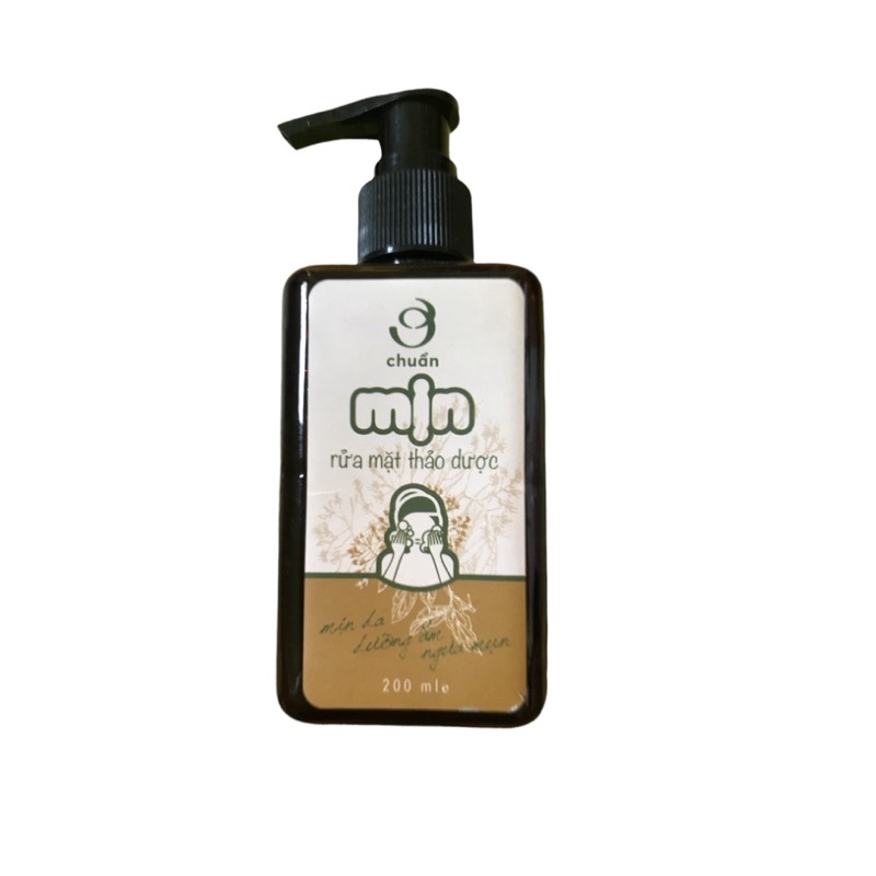Sữa rửa mặt thảo dược An Thái Hưng 200ml - MỊN - Làm sáng mịn giữ ẩm cho da, ngăn ngừa mụn