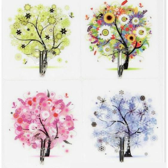 BỘ 10 MÓC TREO DÁN TƯỜNG 3D SIÊU CHẮC CHẮN