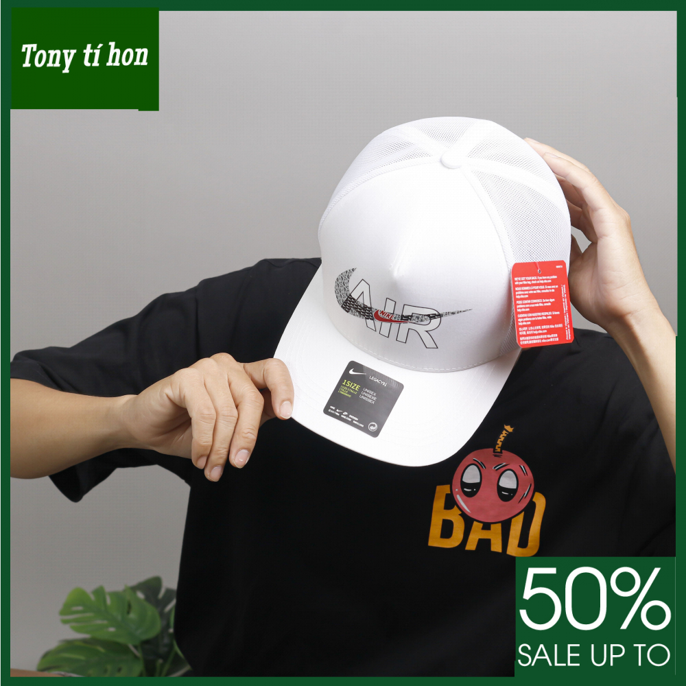 Tony tihon _ Mũ/nón kết lưỡi trai phối lưới bít đuôi Air thời trang nam nữ cá tính cao cấp,đẹp 2 màu