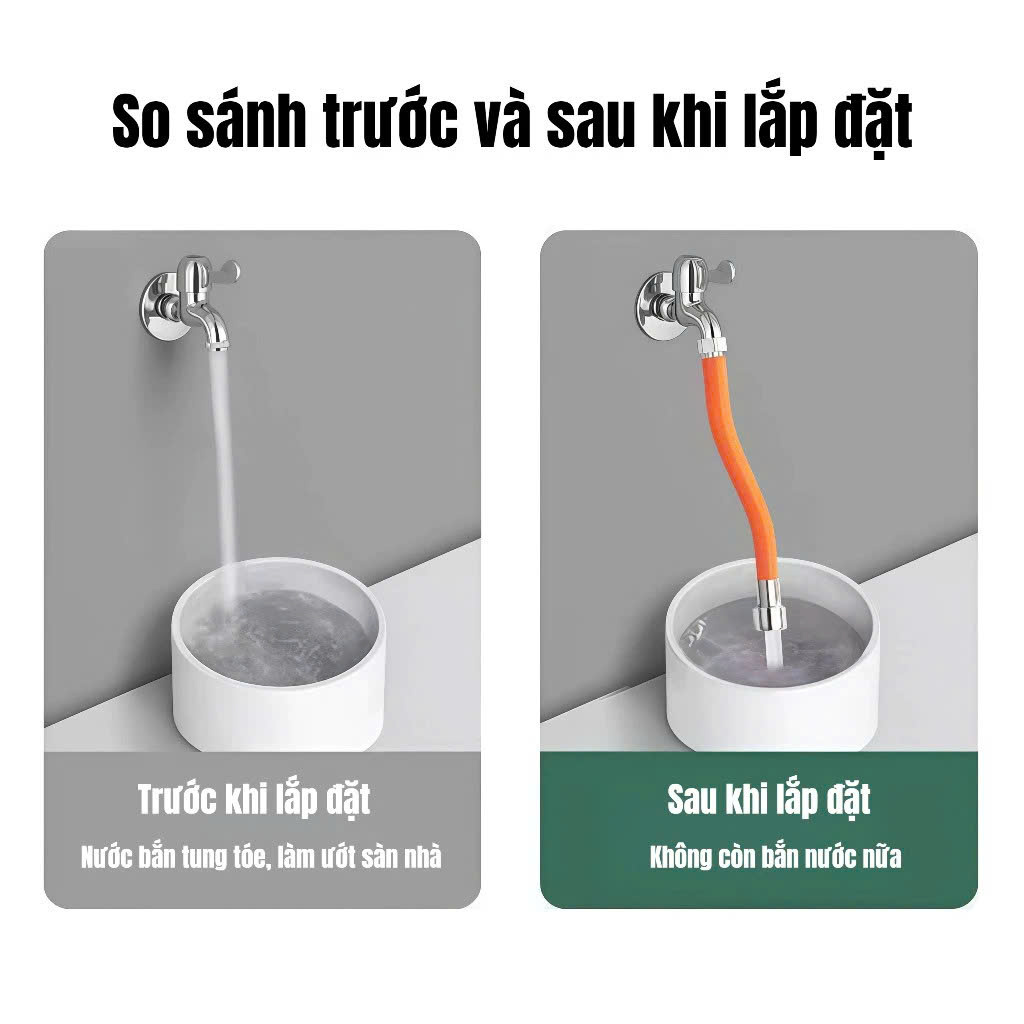 15cm Ống Nối Dài Vòi Nước Silicone Mở Rộng – Ống Nước Linh Hoạt, Dễ Dàng Sử Dụng, Bền Bỉ - HÀNG CHÍNH HÃNG - VÒI NƯỚC VÀ PHỤ KIỆN TƯỚI CÂY