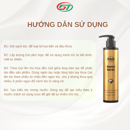 Gel Vuốt Tóc Cazoova Hair Gel 200ml - Giữ Nếp Tóc Xoăn, Dưỡng Tóc Mềm Mại, Bóng Mượt
