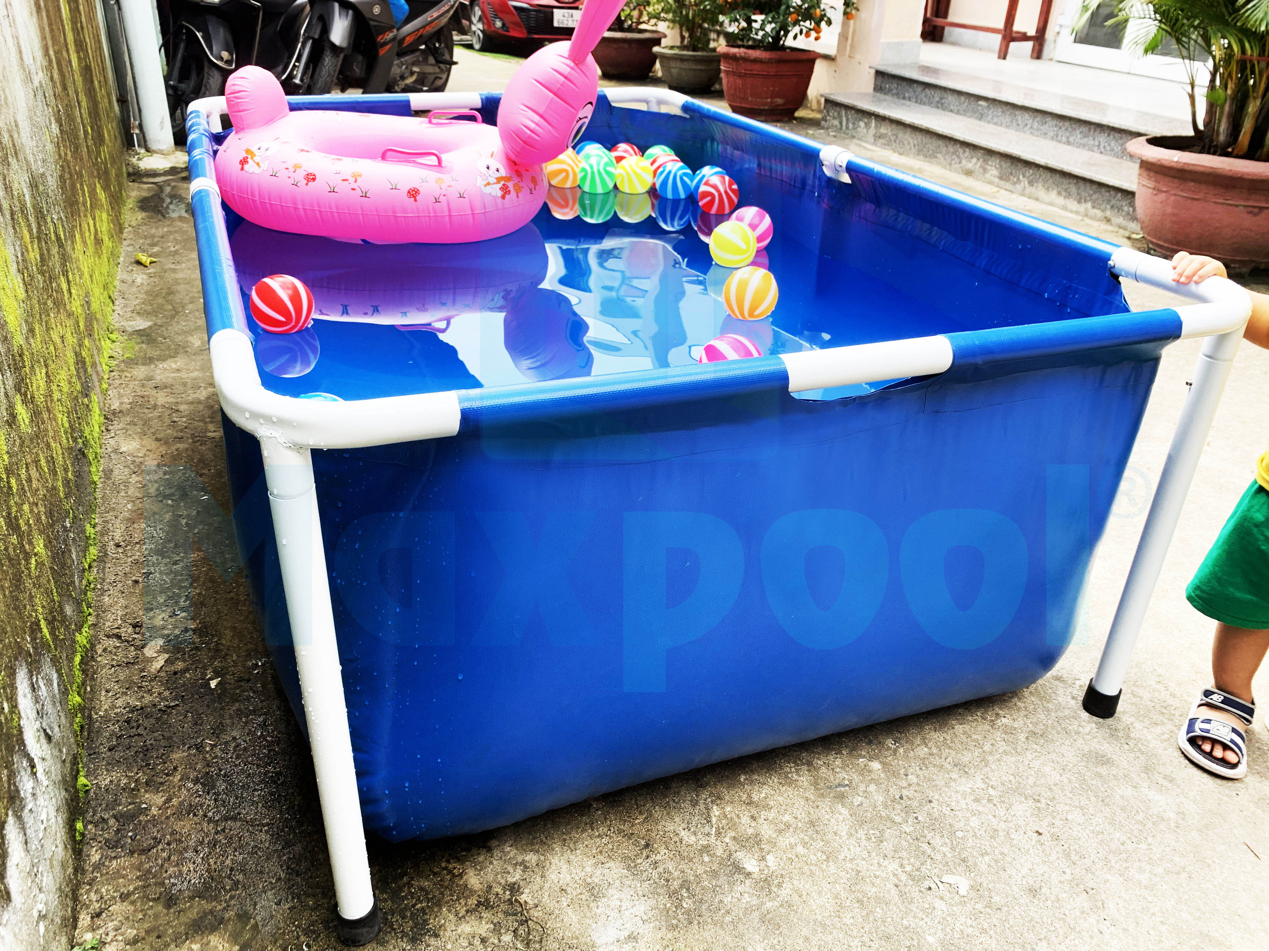 Bể bơi cao cấp Maxpool 1.6x1x0.6m