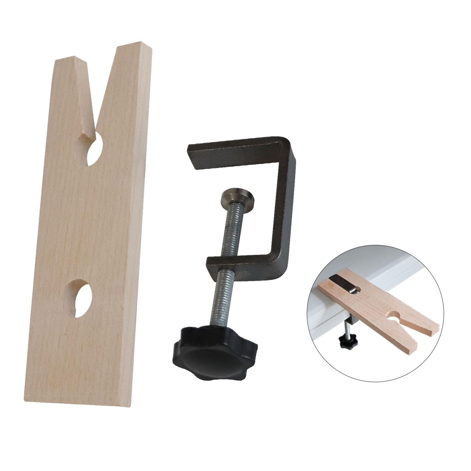 Hardwood Bench Pin Vice Clamp Jewellers Jewellery V Slot Watch Repair Tool