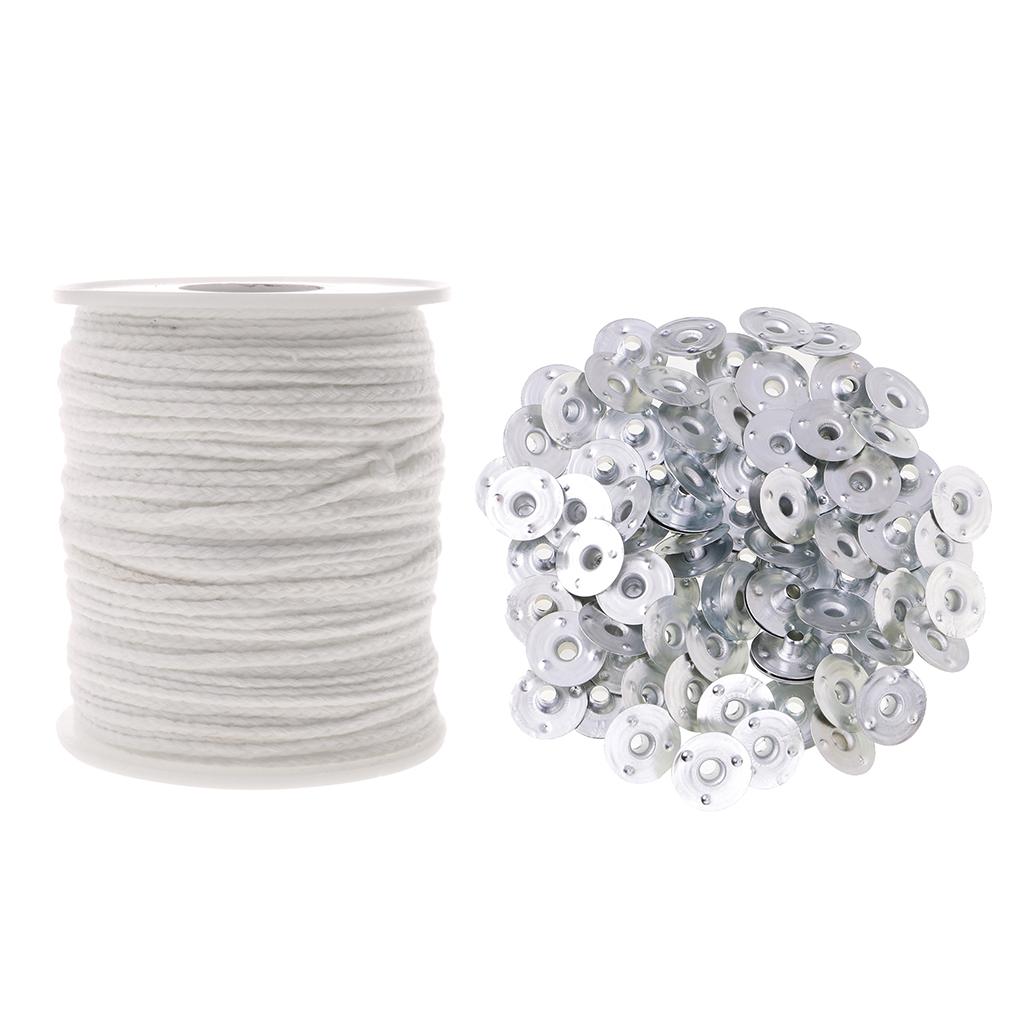 200 máy tính Nến Bấc Tab Sustainers Lõi Bông Cotton Cho Nến Làm DIY