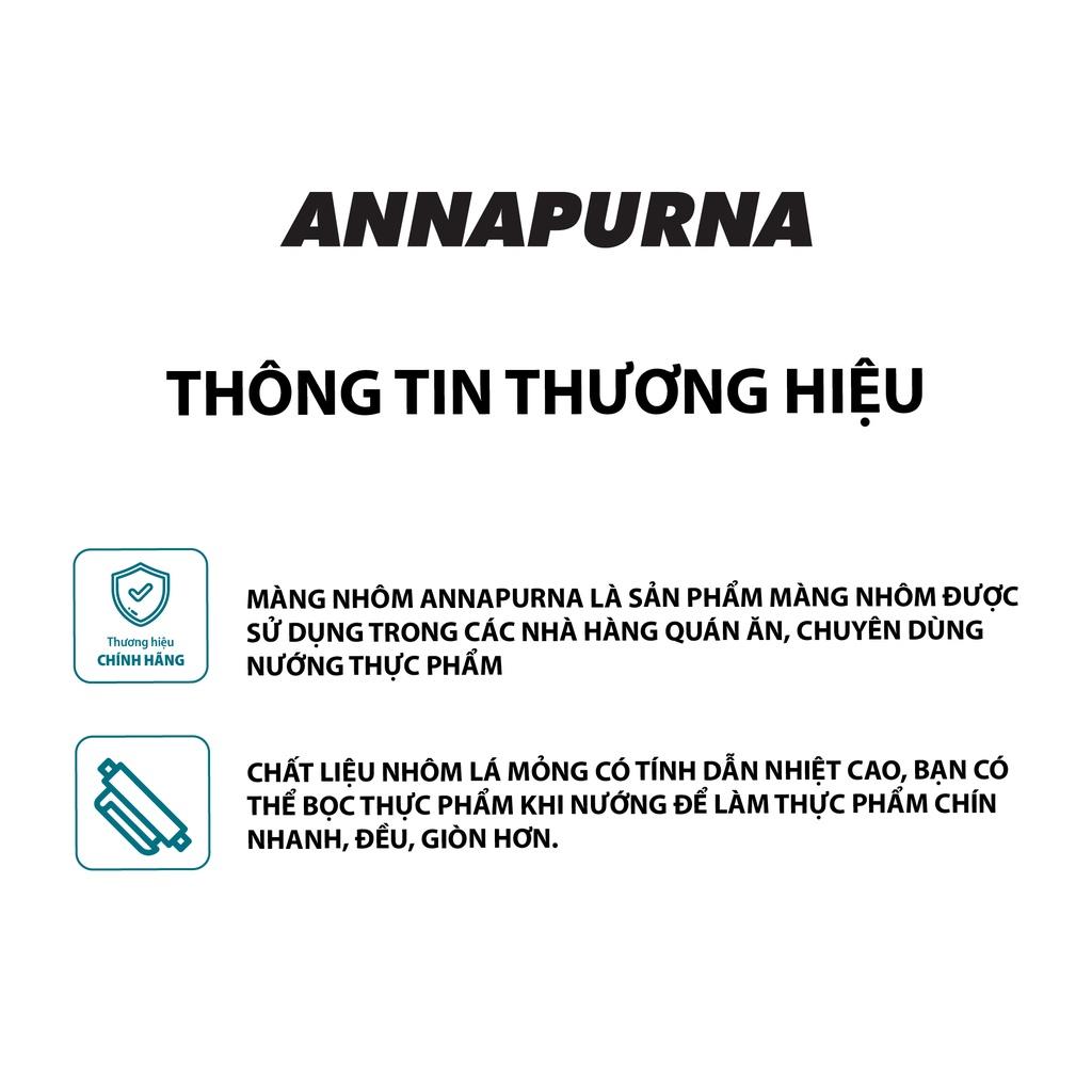 Màng nhôm thực phẩm (giấy bạc) Annapuna nướng thịt, bảo quản thực phẩm Moriitalia MNTP00000147