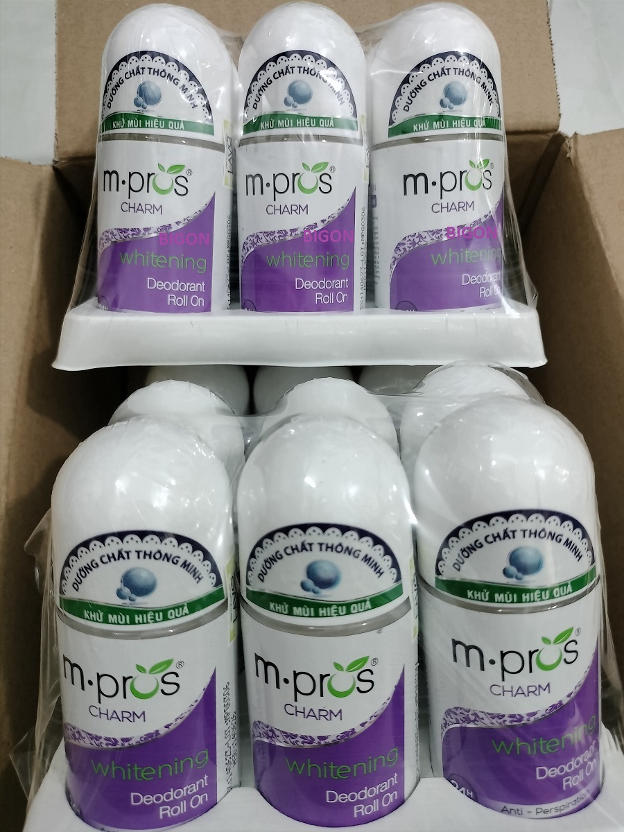 Lăn Khử Mùi M.Pros 60ml -Trắng Mịn - Quyến Rũ - Khử Mùi Hiệu Quả
