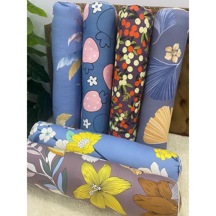 Gối ôm cotton 100% dài 95cm siêu đẹp có bán rời vỏ và rời ruột