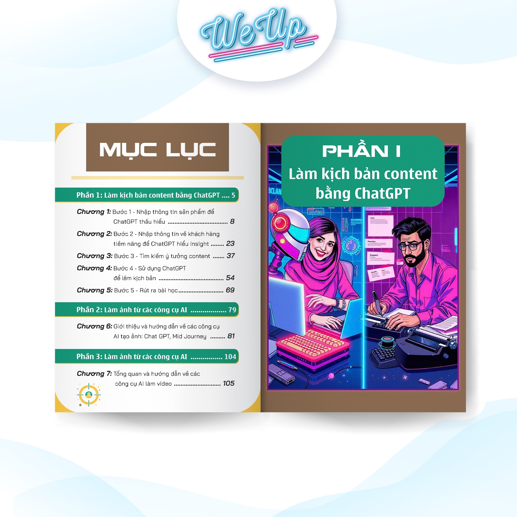 Combo 2 cuốn sách: Kinh nghiệm thực chiến kiếm tiền xuyên biên giới từ Youtube và Công cụ AI để sản xuất content tự động