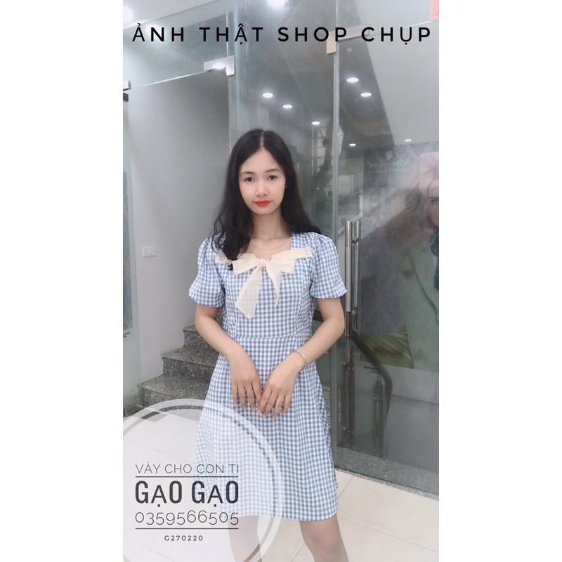 Váy caro cho con bú KÈM ẢNH THẬT