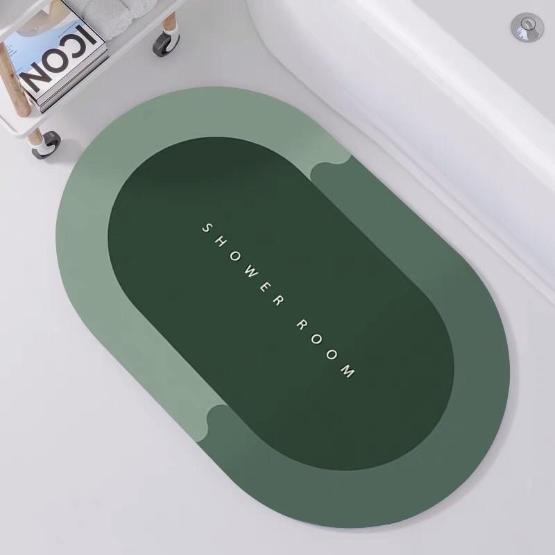Thảm lót sàn nhà tắm siêu thấm - Thảm chùi chân Home chống trượt nhanh khô- Thảm chân Silicon decor nhà siêu mịn