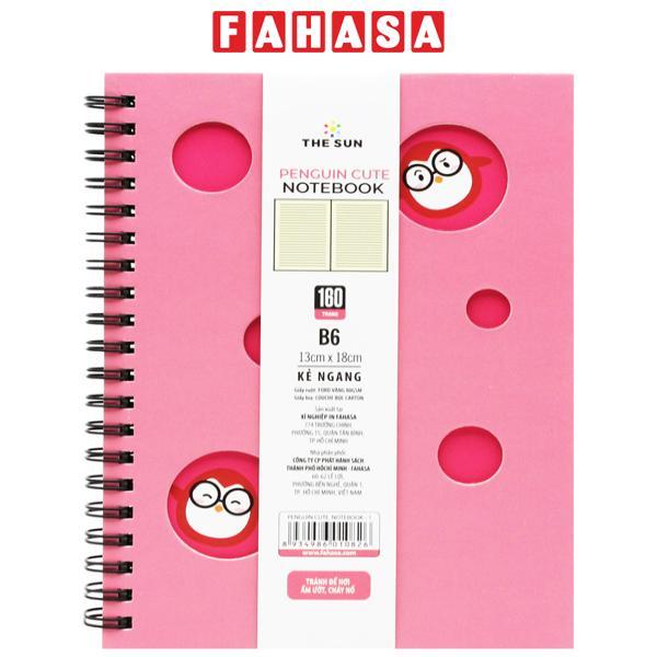 Sổ Lò Xo Bìa Cứng Penguin Cute B6 - Kẻ Ngang - 160 Trang 80gsm - The Sun 01