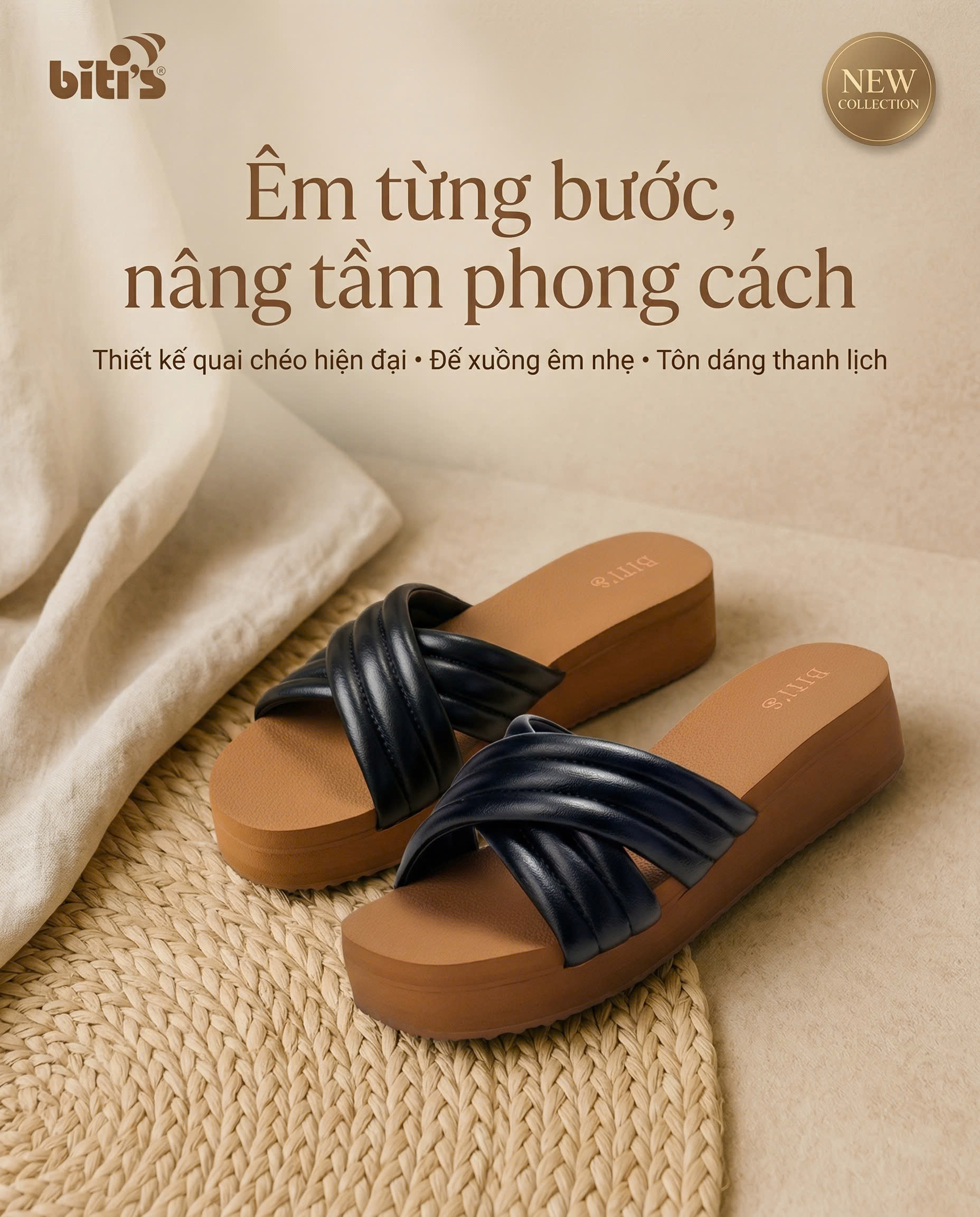 Dép quai ngang Biti's nữ (35-40)