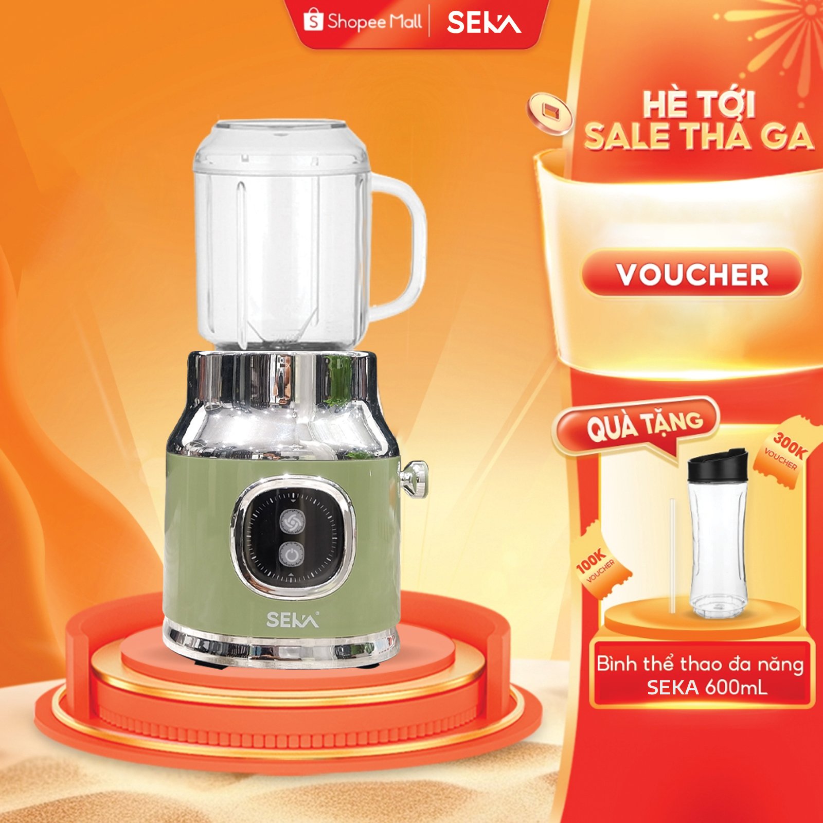 Máy xay sinh tố , máy xay thịt cầm tay, tặng kèm 3 cối xay hàng chính hãng