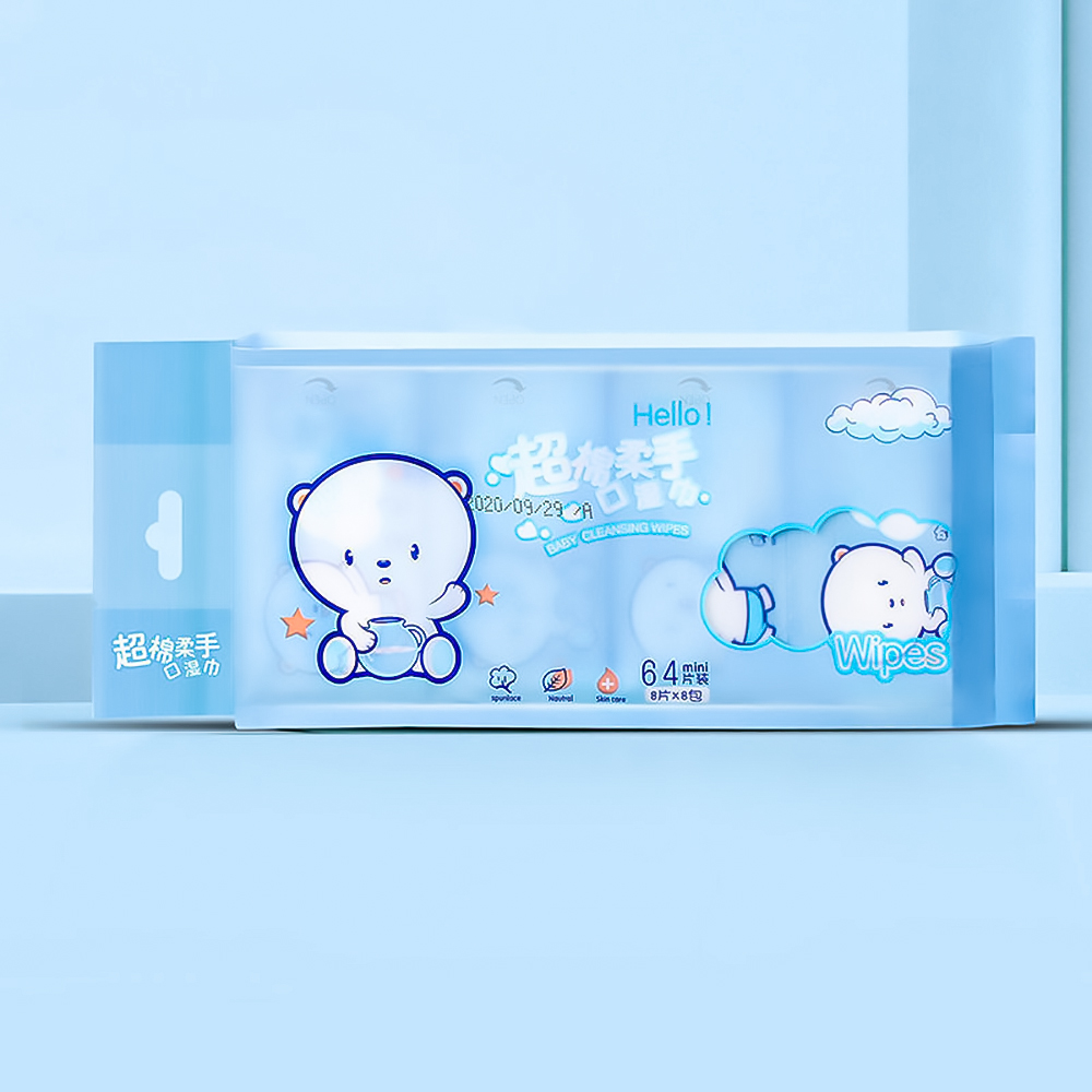 Khăn giấy ướt mini bỏ túi tiện lợi hình hoạt hình
