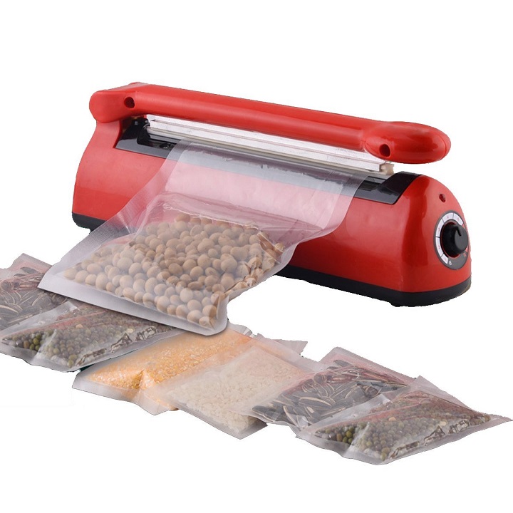 Máy hàn miệng túi dập tay chuyên dụng PP/PE 300x5mm - Tặng dây gia nhiệt sơ cua