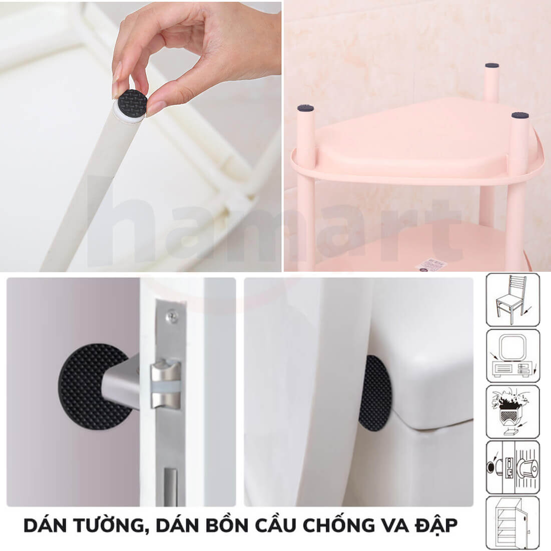 Miếng Dán Chân Bàn Ghế Chống Trượt Bọc Lót Chân Bàn Ghế Chống Ồn Chống Xước Nền Nhà