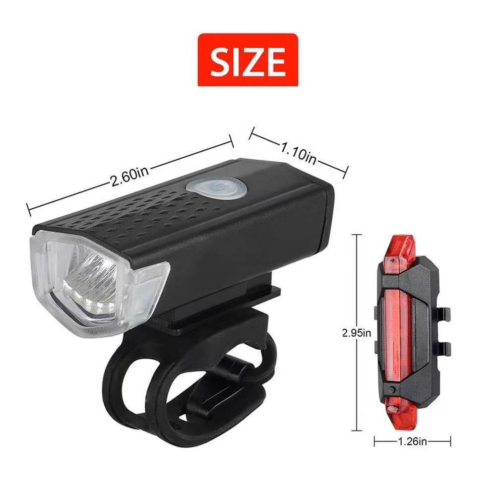 Bộ Đèn Pha LED Sạc USB Cho Xe Đạp Leo Núi