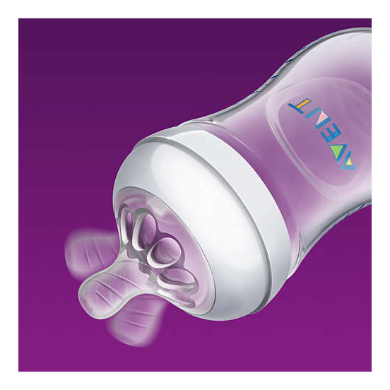 Bình sữa bằng nhựa Philips Avent 260ml cho trẻ từ 1 tháng tuổi SCF693/13