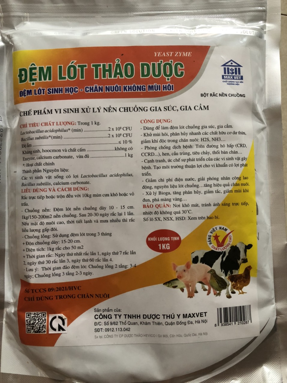 Thú y, đệm lót sinh học, men rắc nền chuồng dùng trong chăn nuôi