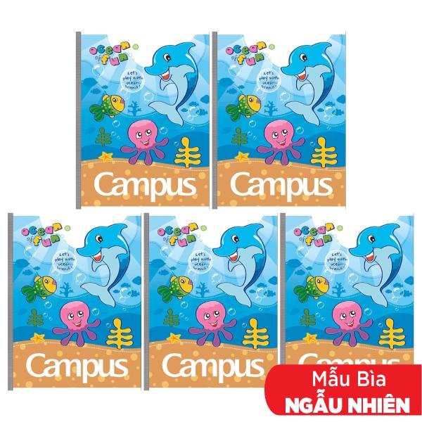 Combo 5 Tập Have Fun - 4 Ô Ly 96 Trang ĐL 80g/m2 - Campus NB-AHAF96 (Mẫu Màu Giao Ngẫu Nhiên)