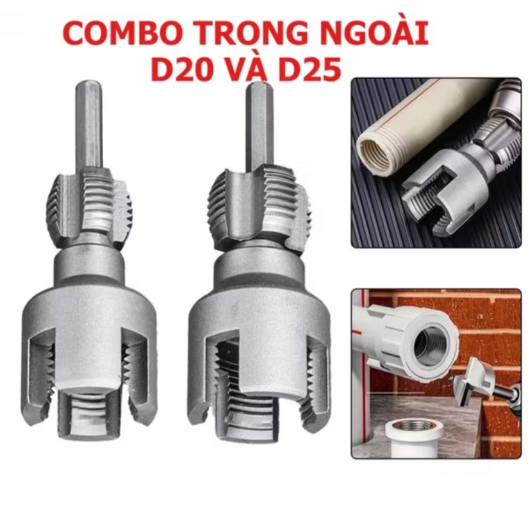 BỘ 2 CÁI ĐẦU TẠO REN ỐNG NƯỚC REN TRONG REN NGOÀI THUẬN TIỆN
