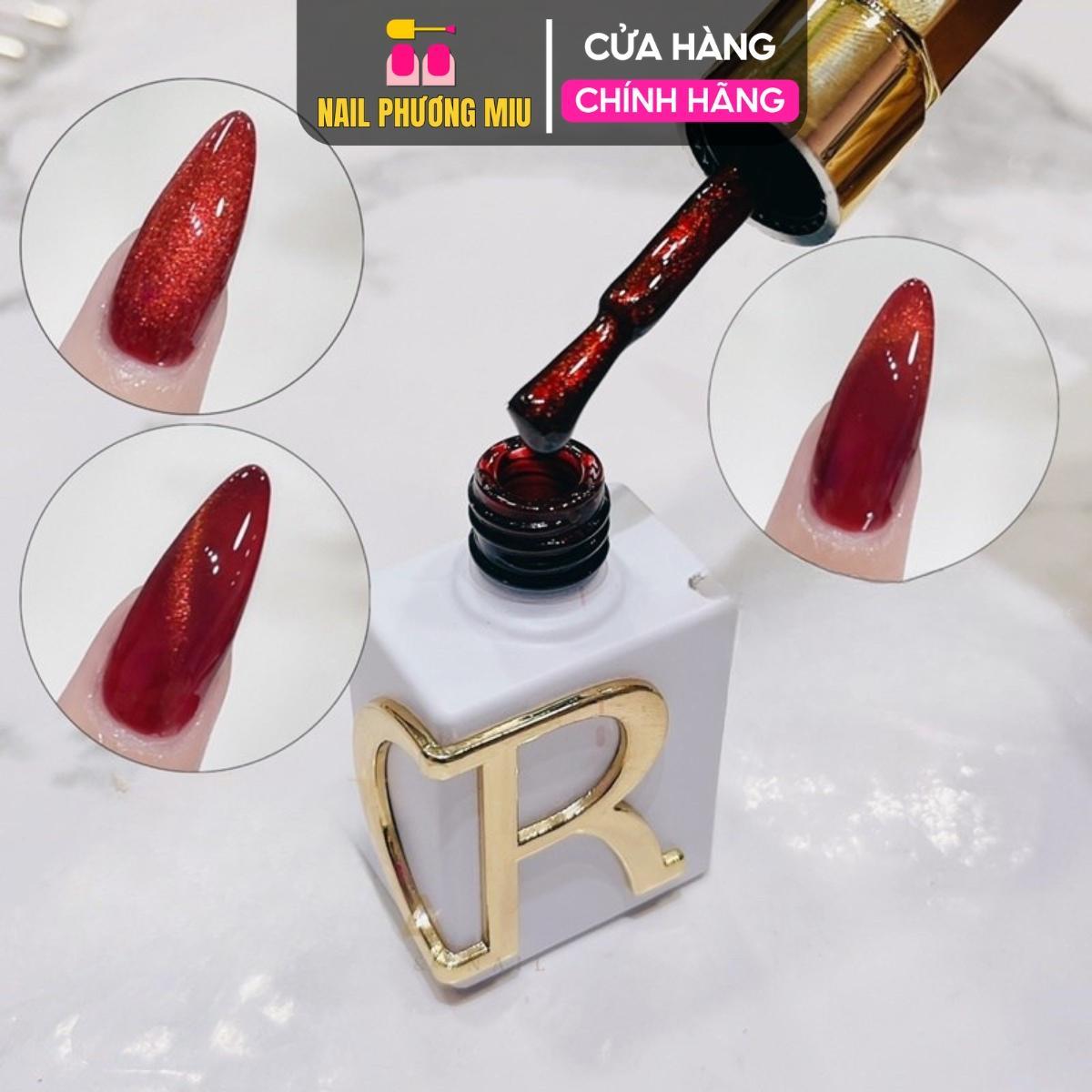 Sơn Mắt Mèo Đỏ VENDEENI R21-03 Chai 15ml Làm Nail Siêu Đậm Mướt, Sơn Gel Mắt Mèo Đỏ Nhũ Hạt Siêu Mịn